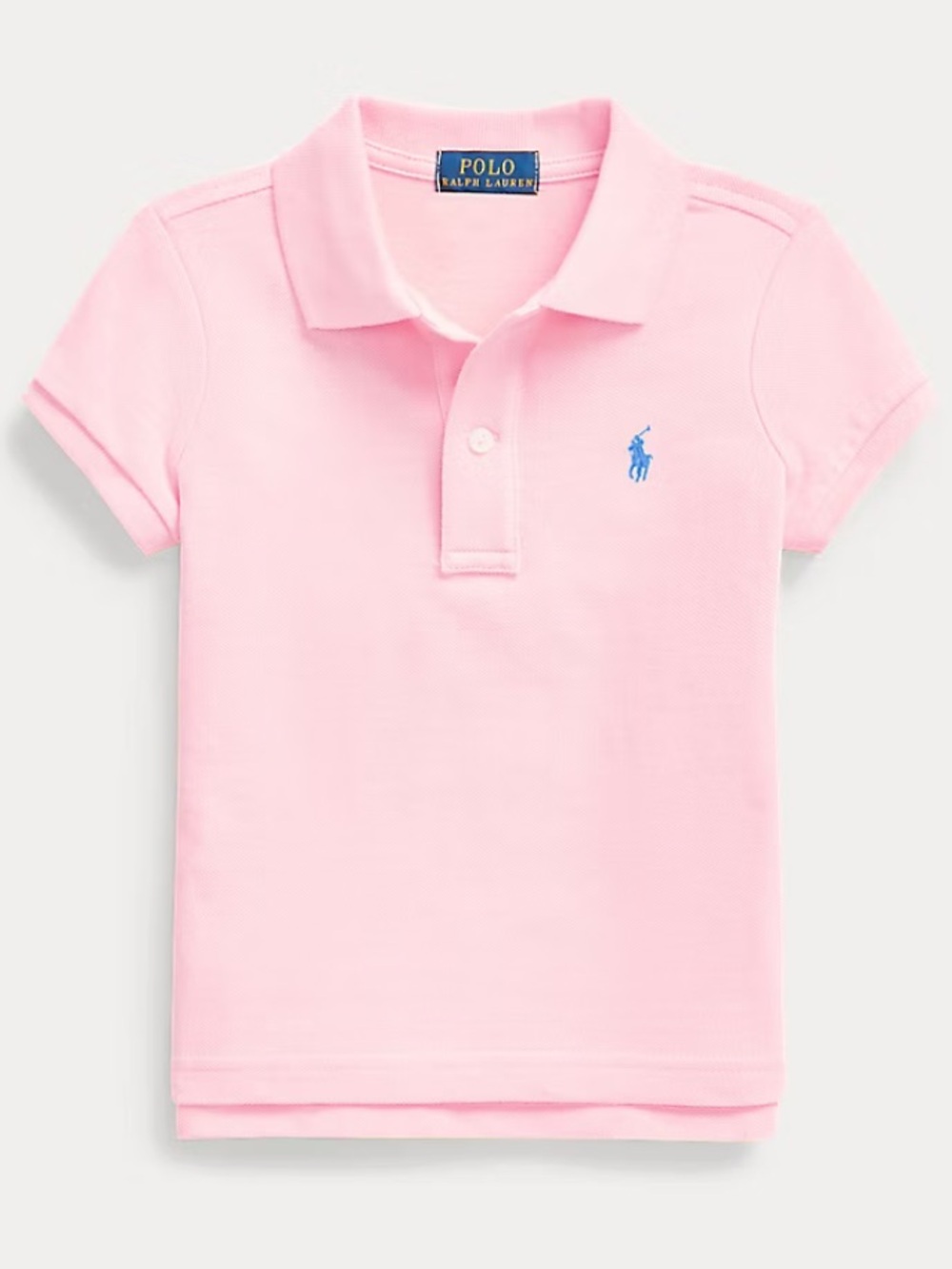 Polo Ralph Lauren Baby Little Girls Infant Toddler White Mesh Polo Shirt Top 4T